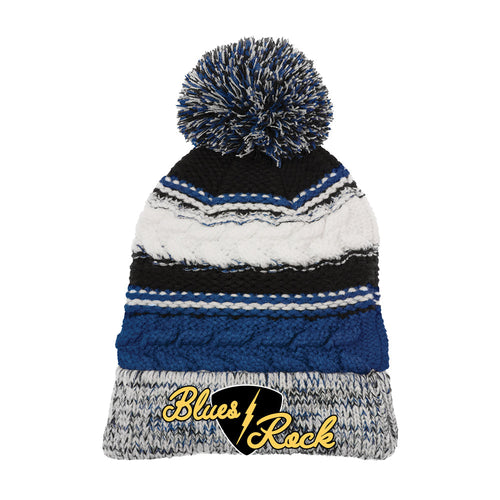 Electric Flying V Pom Pom Beanie
