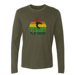 Enjoy Life, Play Guitar Long Sleeve (Men)