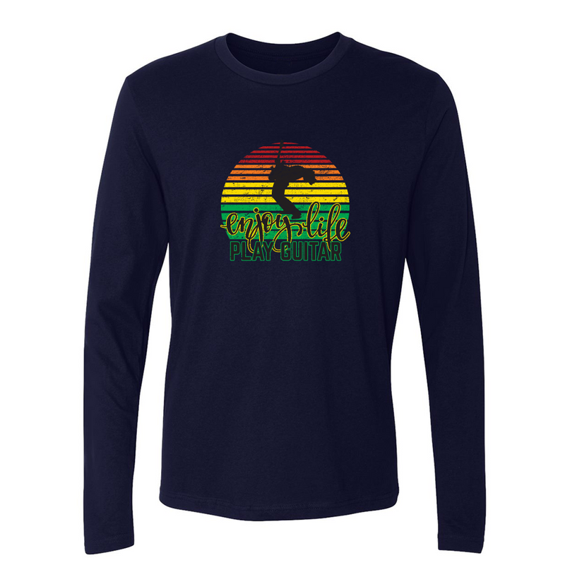 Enjoy Life, Play Guitar Long Sleeve (Men)