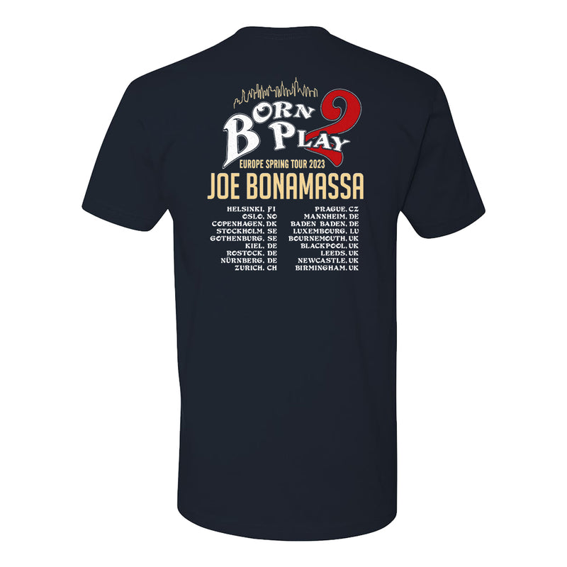 Cataract Ansvarlige person Saml op 2023 Europe Spring Tour T-Shirt (Unisex) – Joe Bonamassa Official Store