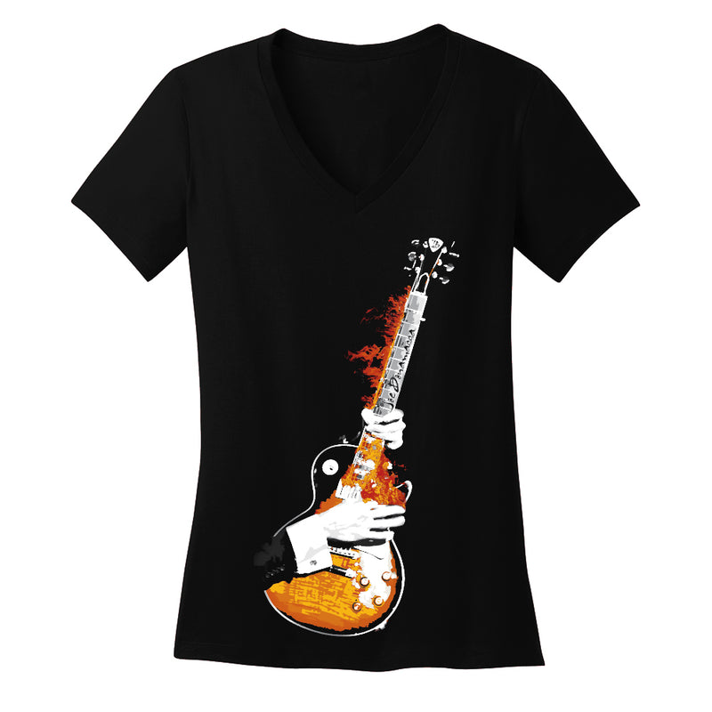 Blues on Fire V-Neck (Women)