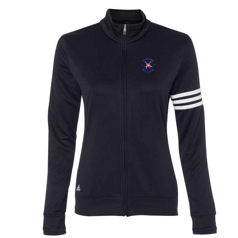 Flying V Shield Adidas 3-Stripes French Terry Full-Zip Jacket (Women)