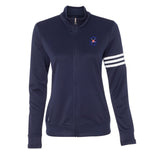 Flying V Shield Adidas 3-Stripes French Terry Full-Zip Jacket (Women)