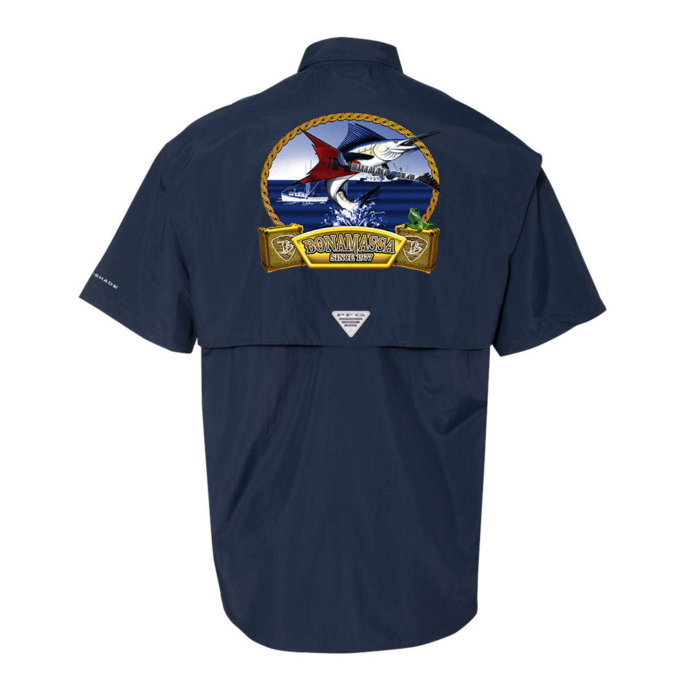Flying V Fish Columbia PFG Bahama II Short Sleeve (Men