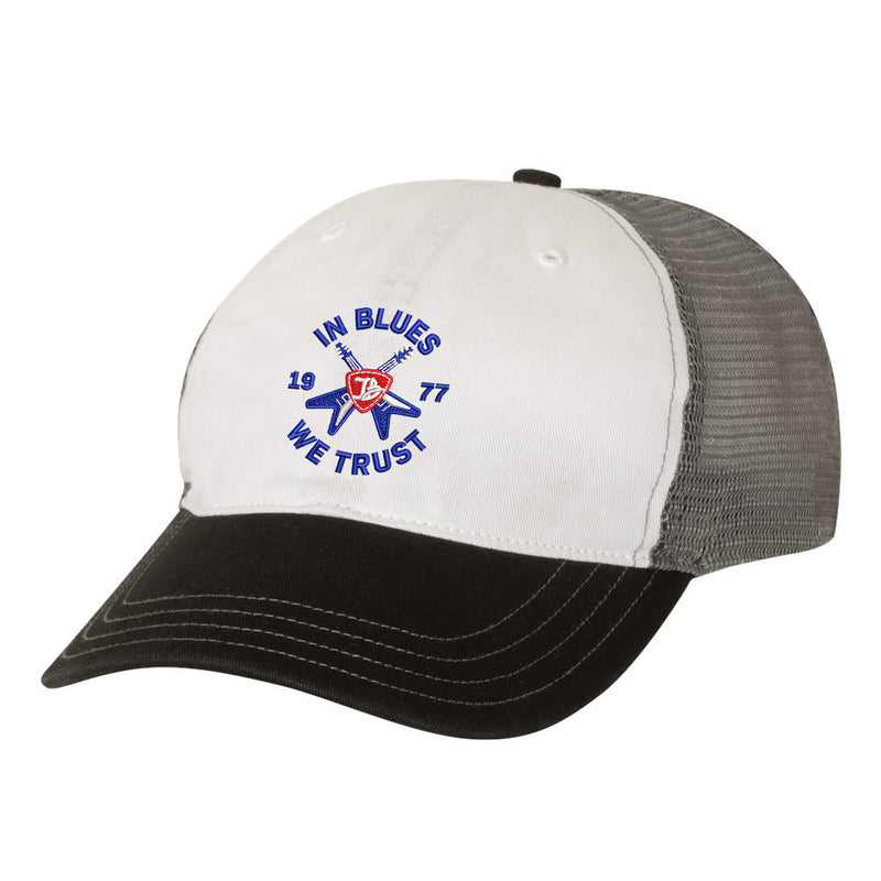 Flying V Shield Garment Washed Trucker Hat