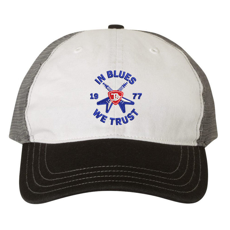 Flying V Shield Garment Washed Trucker Hat