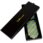 Flying V Guitar - Yellow / Blue Tie