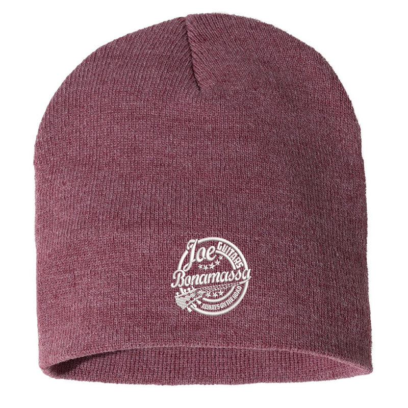 Genuine Blues Knit Beanie - Heather Cardinal
