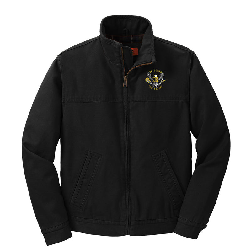 In Blues We Trust Goldtop Back Patch - Corner Stone Washed Duck Cloth Flannel Lined Jacket (Men)