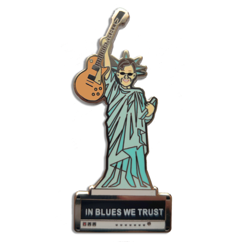 Statue of Blues Liberty Goldtop Pin - Limited Edition (100 pieces)