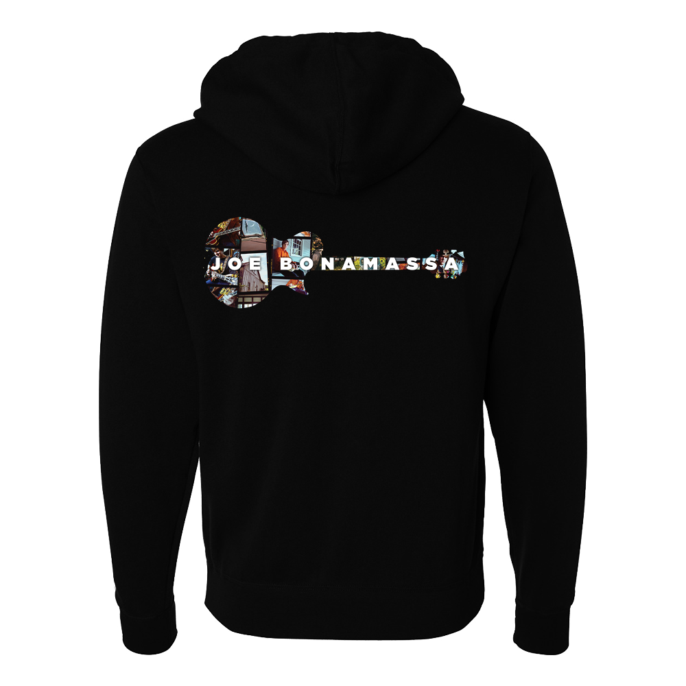 A New Day Now Guitar Collage Hoodie Zip-Up Hoodie (Unisex)