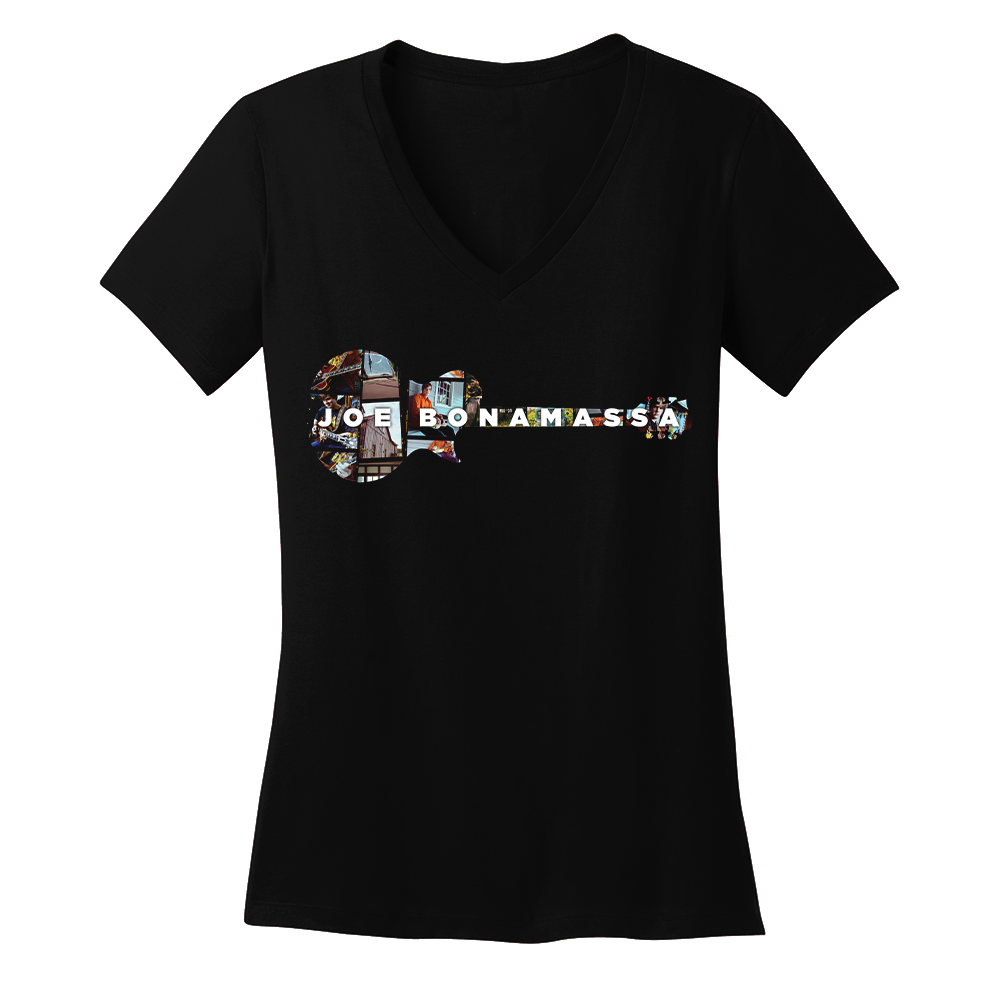 A New Day Now Guitar Collage V-Neck