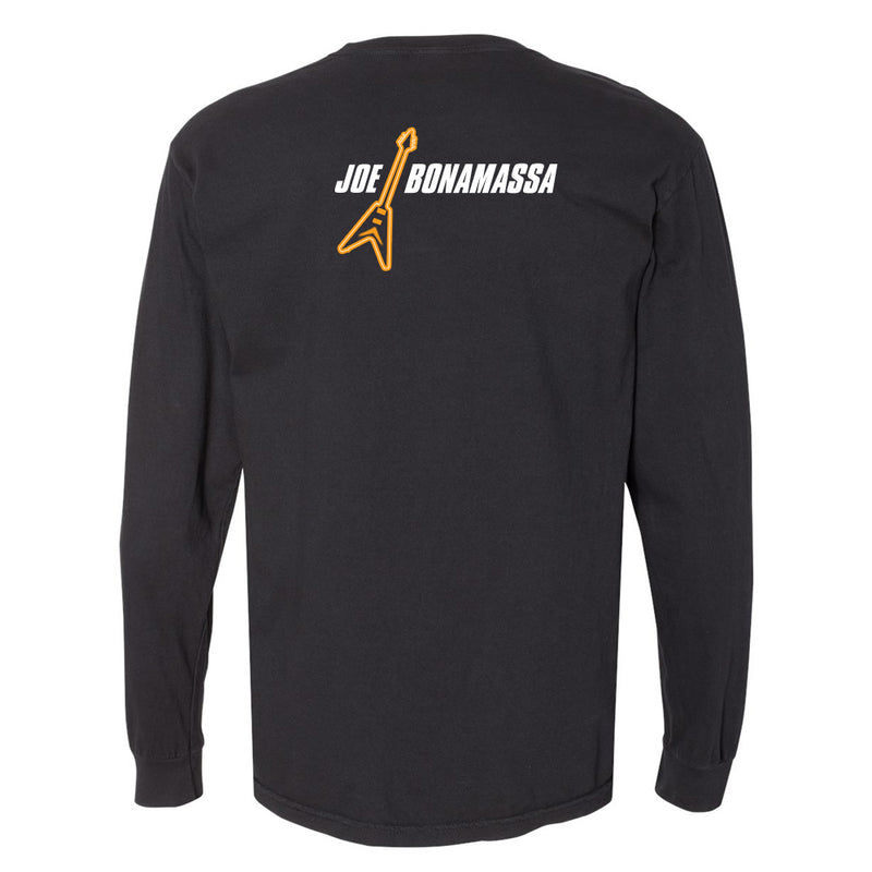 Guitar Man Logo Comfort Colors Long Sleeve T-Shirt (Men)