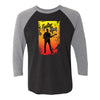 Guitar Man Poster 3/4 Sleeve T-Shirt (Unisex)