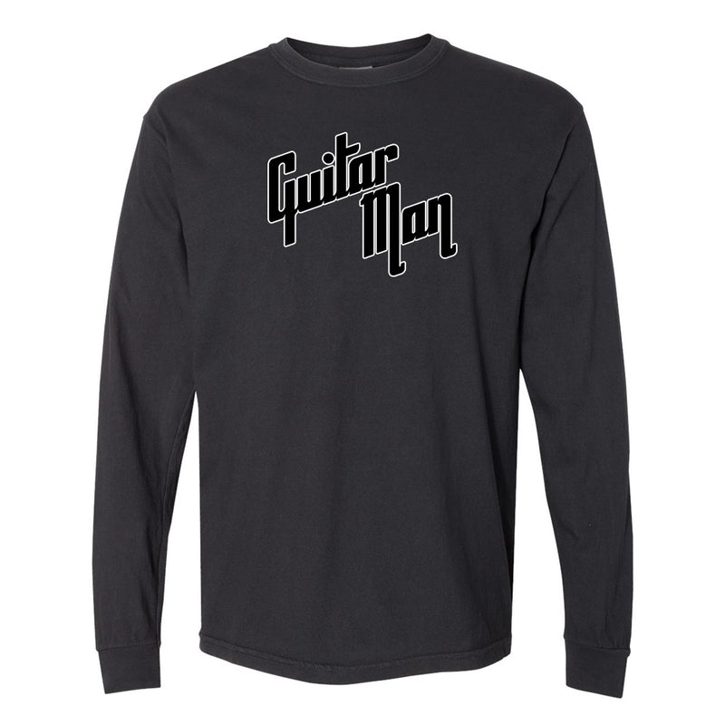 Guitar Man Logo Comfort Colors Long Sleeve T-Shirt (Men)