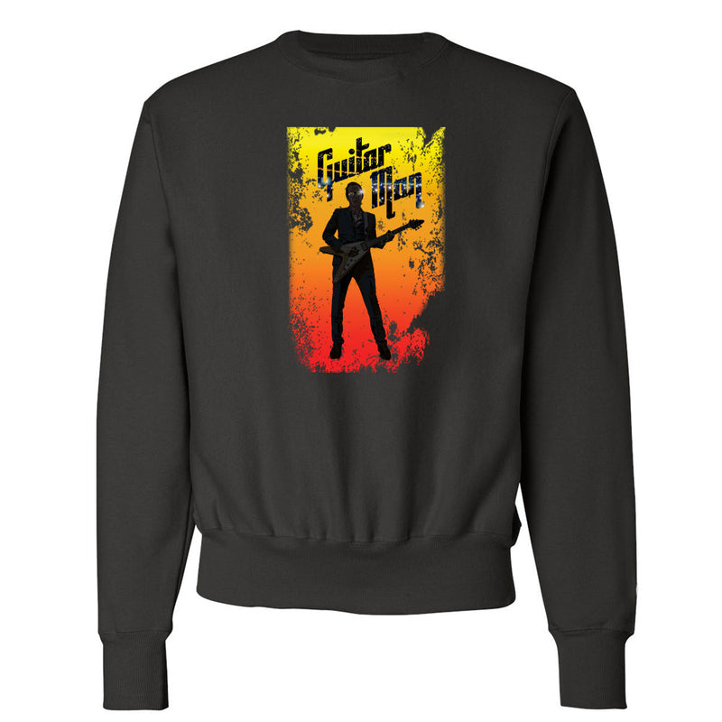 Guitar Man Poster Champion Crewneck Sweatshirt (Unisex)