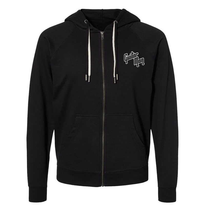 Guitar Man Logo Lightweight Terry Zip-Up (Unisex)