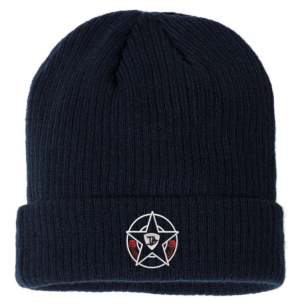 Honorable Blues Champion Ribbed Beanie - Navy