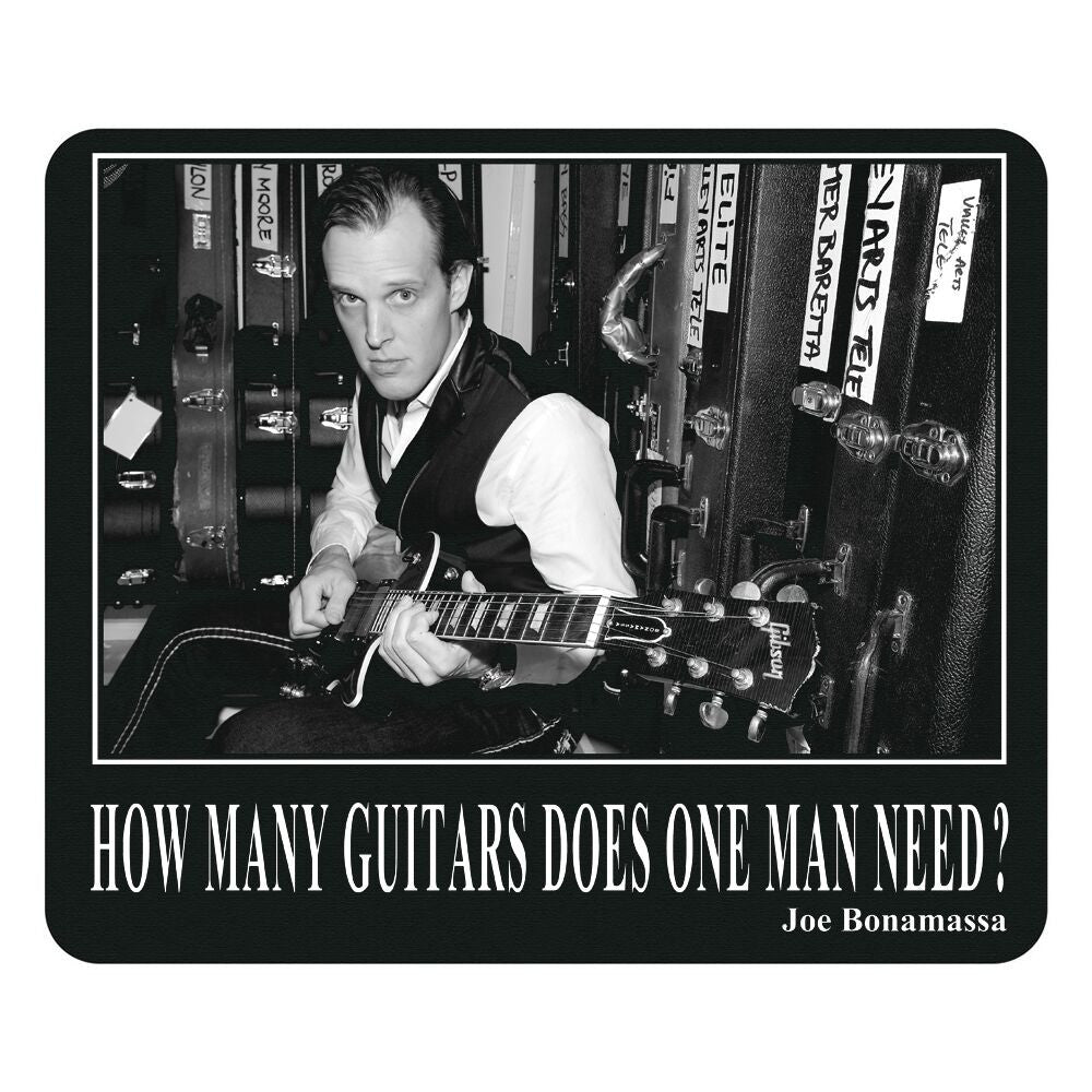 How Many Guitars Does One Man Need Mouse Pad