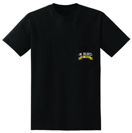 In Blues We Trust Pocket T-Shirt (Unisex)