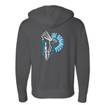 In Blues We Trust Salute Zip-Up Hoodie (Unisex)