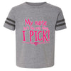 I Pick Blues! Football T-Shirt (Toddler)