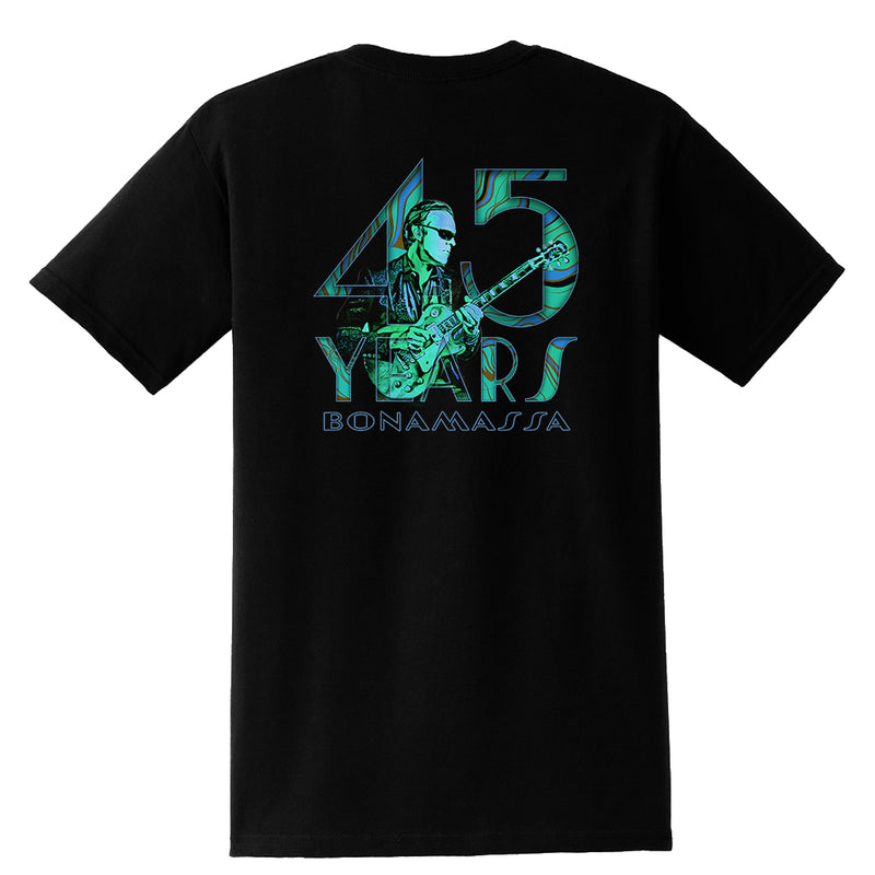 45 Years of Blues Pocket T-Shirt (Unisex) - Green Logo