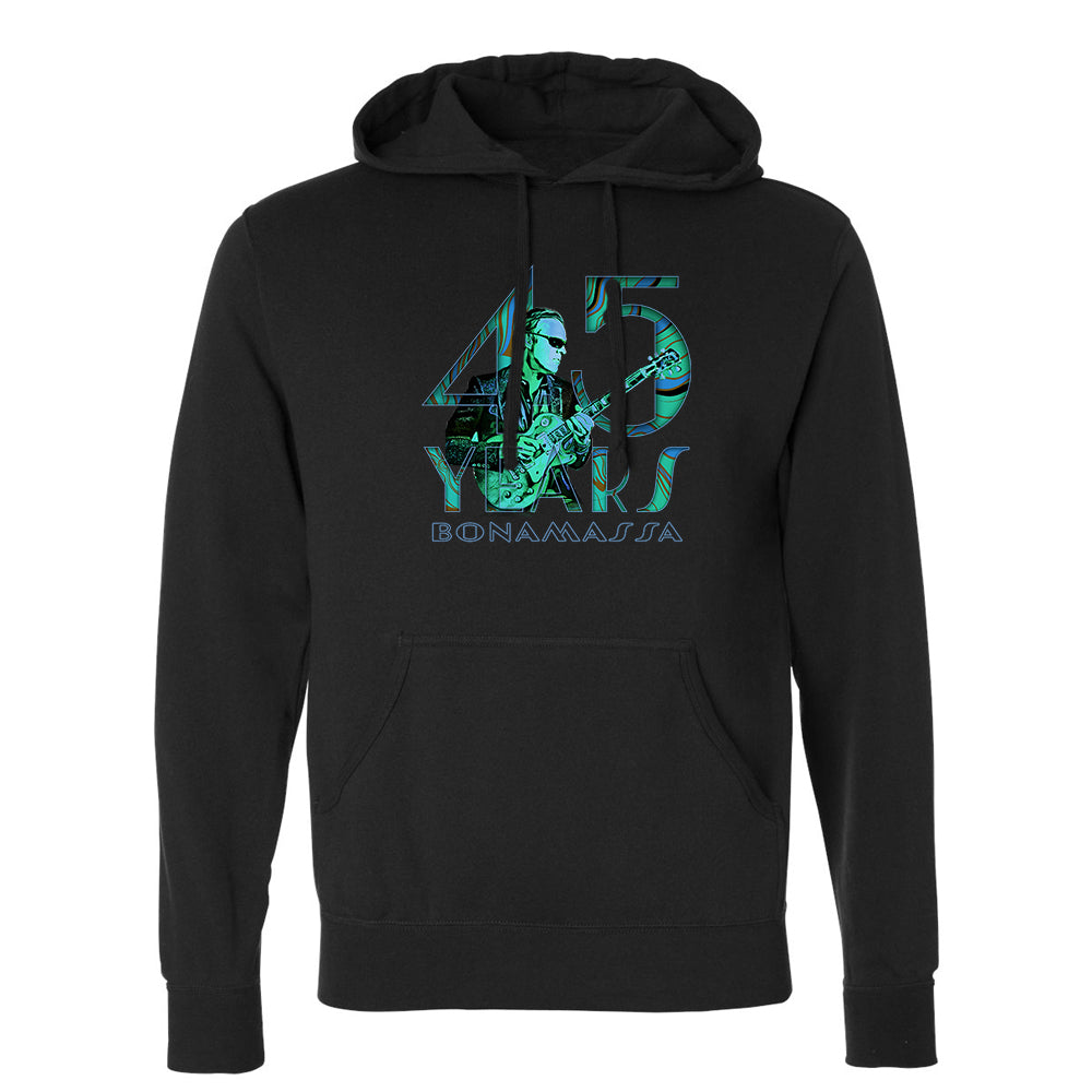 45 Years of Blues Pullover Hoodie (Unisex) - Green Logo