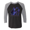45 Years of Blues 3/4 Sleeve T-Shirt (Unisex) - Purple Logo
