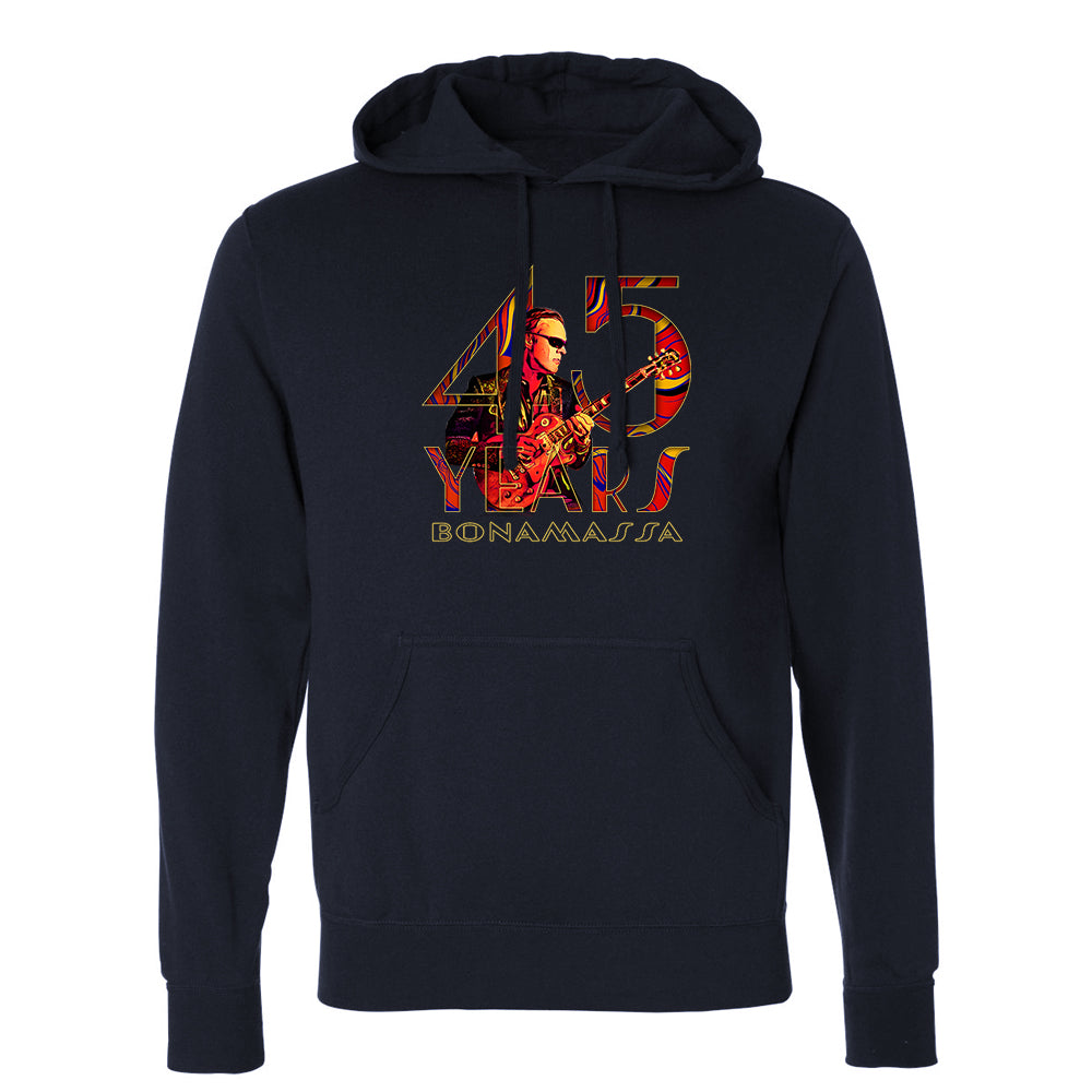 45 Years of Blues Pullover Hoodie (Unisex) - Red Logo