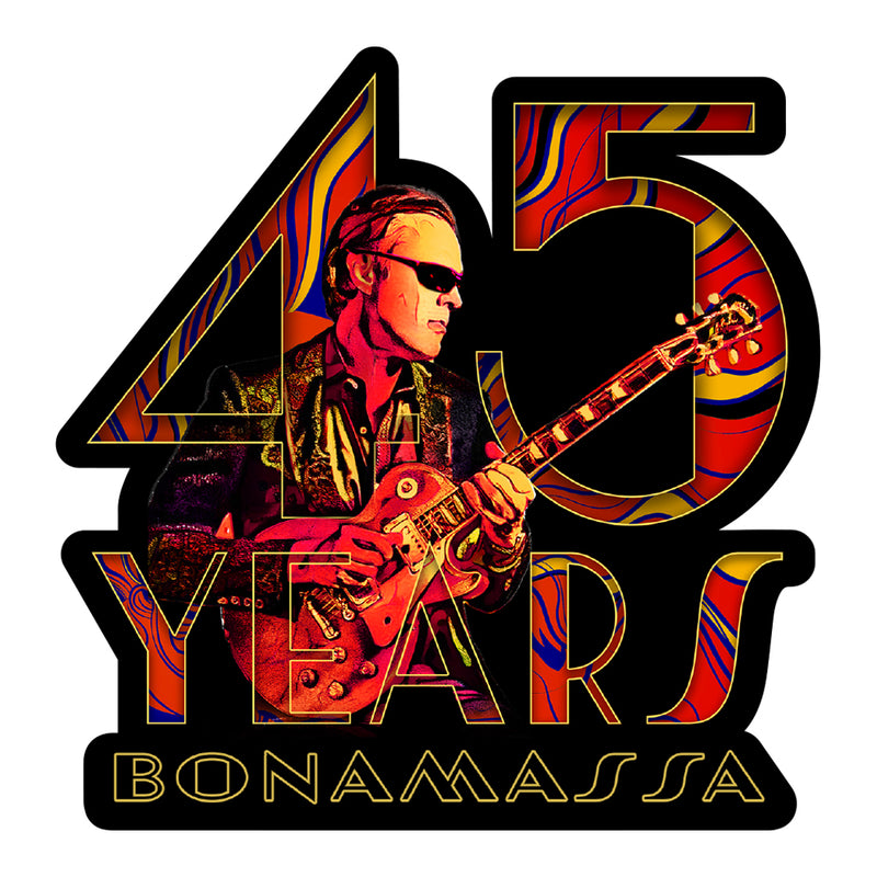 45 Years of Blues Sticker - Red Logo