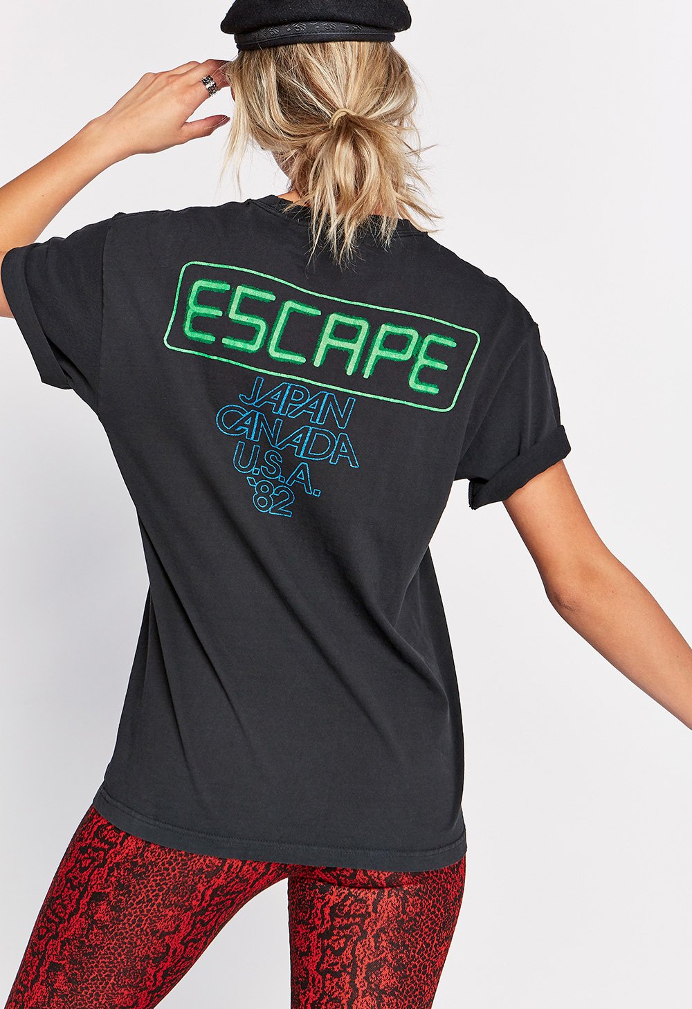 Journey Tour 84 Oversized T-Shirt - Washed Black – Joe