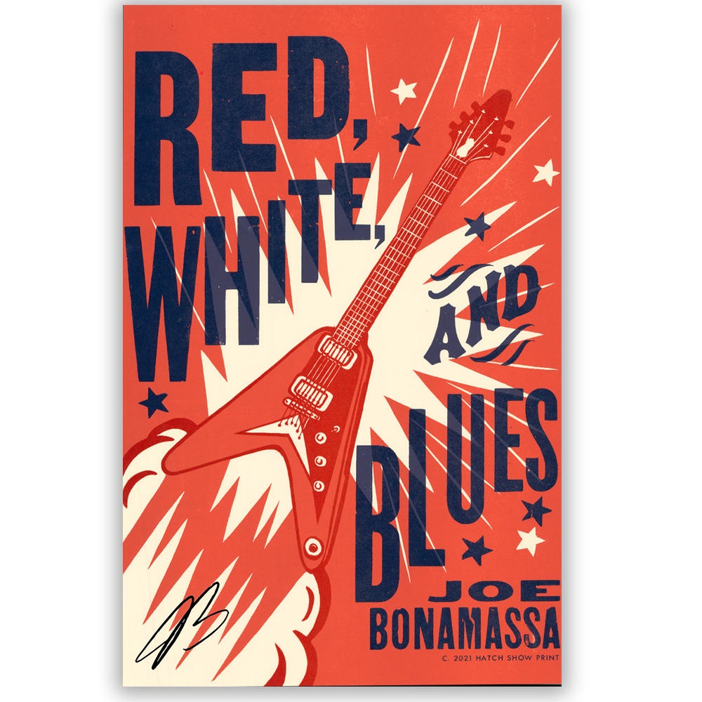 Red, White & Blues (2021) Hatch Print - Hand-Signed