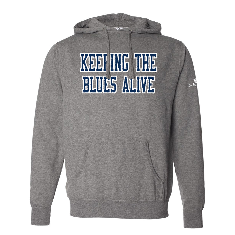 Keeping the Blues Alive Applique Pullover Hoodie (Unisex)