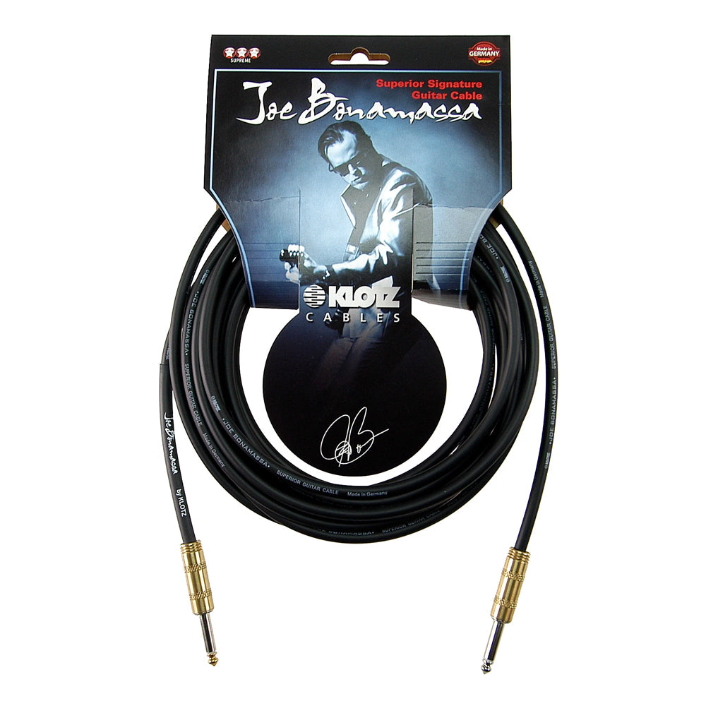 Klotz Signature Joe Bonamassa Guitar Cable - 2x Straight end -10 Feet