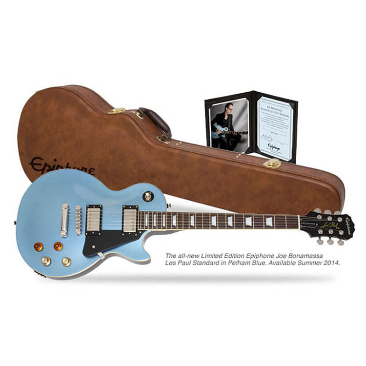2014 Ltd. Ed. Joe Bonamassa Signature Les Paul© Standard Pelham Blue Epiphone Guitar (**Includes a FREE Hand-Signed Tab Book - $43 value**)