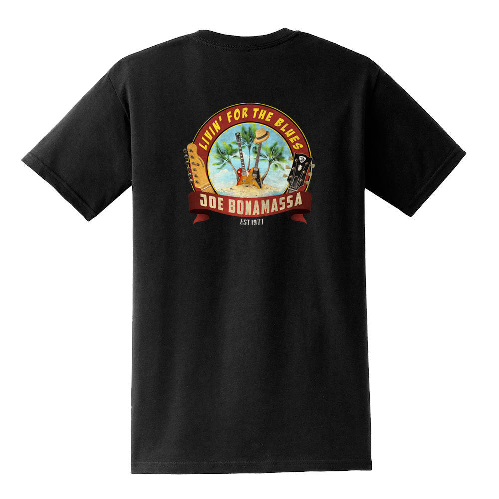 Livin' for the Blues Pocket T-Shirt (Unisex)