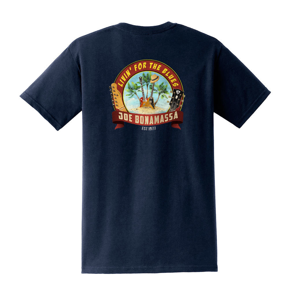 Livin' for the Blues Pocket T-Shirt (Unisex)