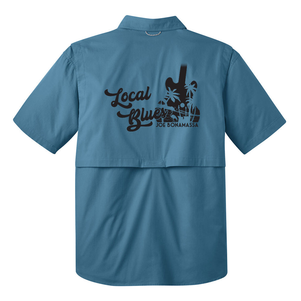 Local Blues Eddie Bauer Short Sleeve Fishing Shirt (Men)