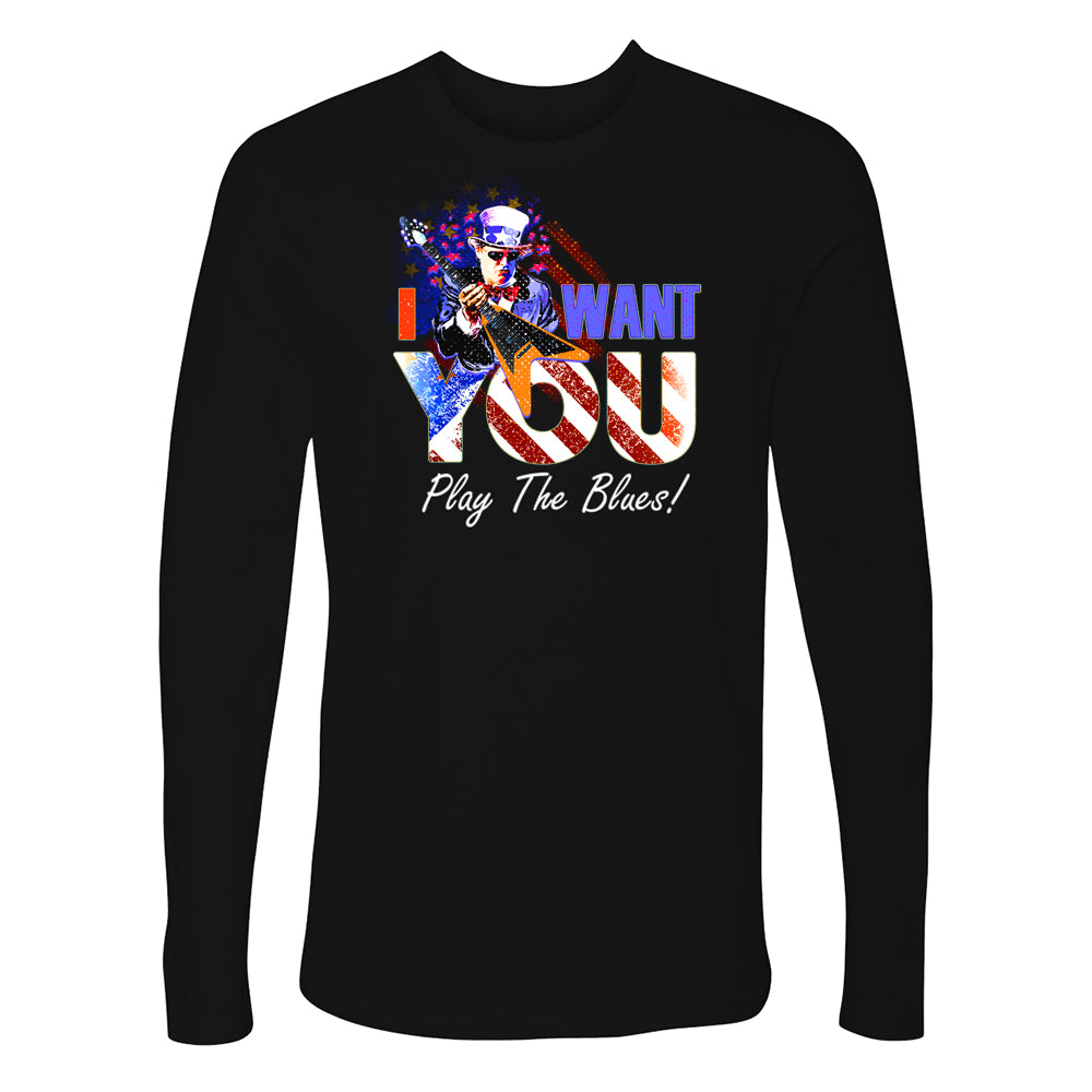 I Want You, Play the Blues Long Sleeve (Men)