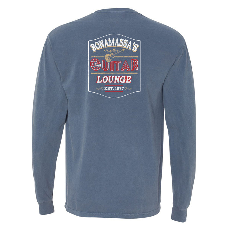 Bonamassa's Lounge Comfort Colors Long Sleeve Pocket T-Shirt (Unisex)