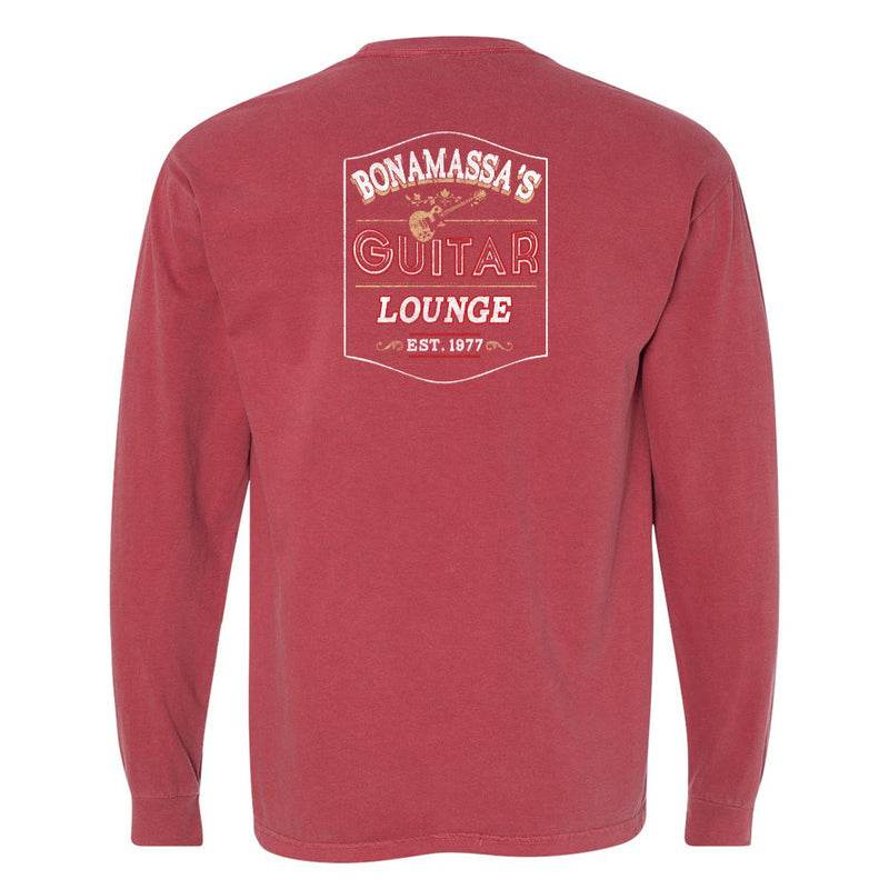 Bonamassa's Lounge Comfort Colors Long Sleeve Pocket T-Shirt (Unisex)