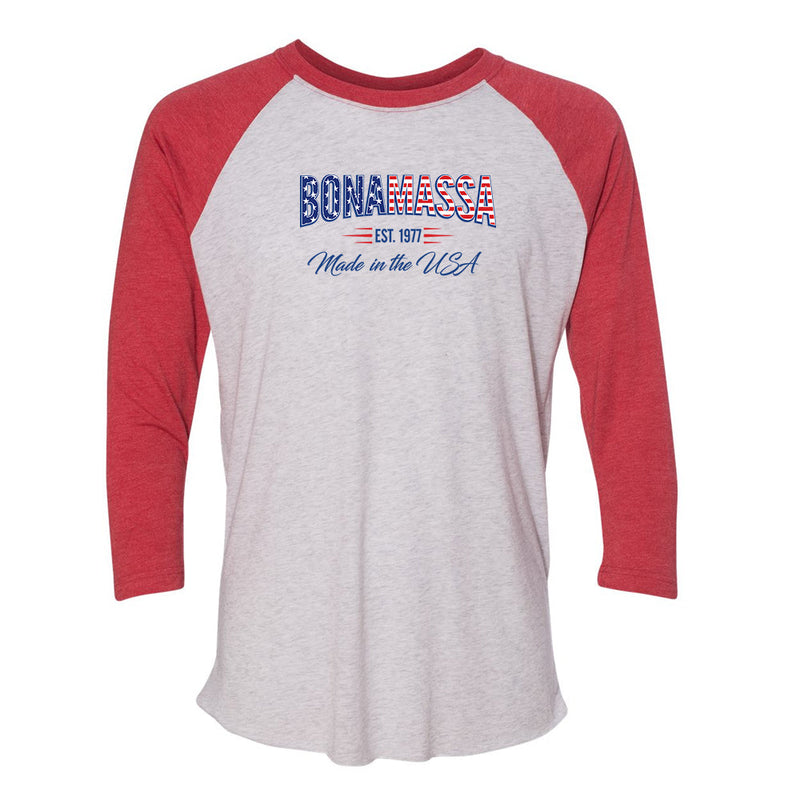 Bonamassa Made in the USA 3/4 Sleeve T-Shirt (Unisex)