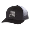 Monochromatic Blues Printed Mesh-Back Trucker Hat