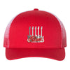 Monochromatic Blues Printed Mesh-Back Trucker Hat