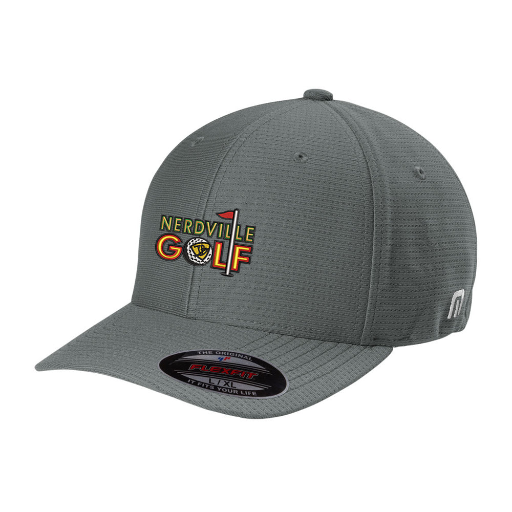 Nerdville Golf Logo TravisMathew Flexback Hat