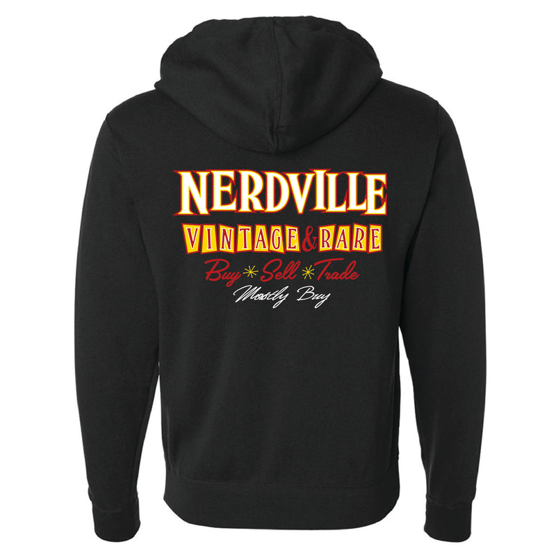 Nerdville Vintage & Rare Zip-Up Hoodie (Unisex)