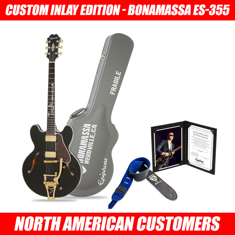 2018 Ltd Ed Joe Bonamassa ES-355 Custom Inlay Outfit Custom Epiphone w/Case (US)