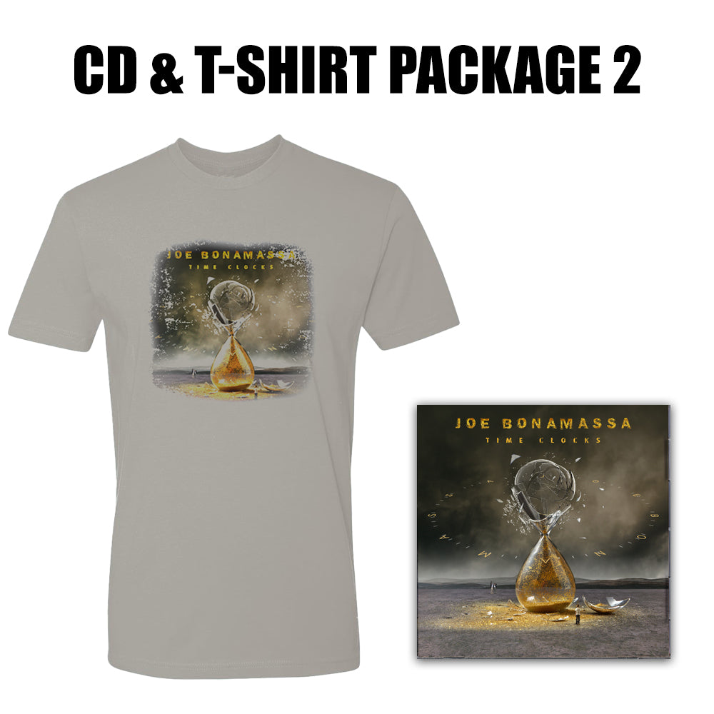 Time Clocks CD & T-Shirt Package #2 (Unisex) – Joe Bonamassa Official Store
