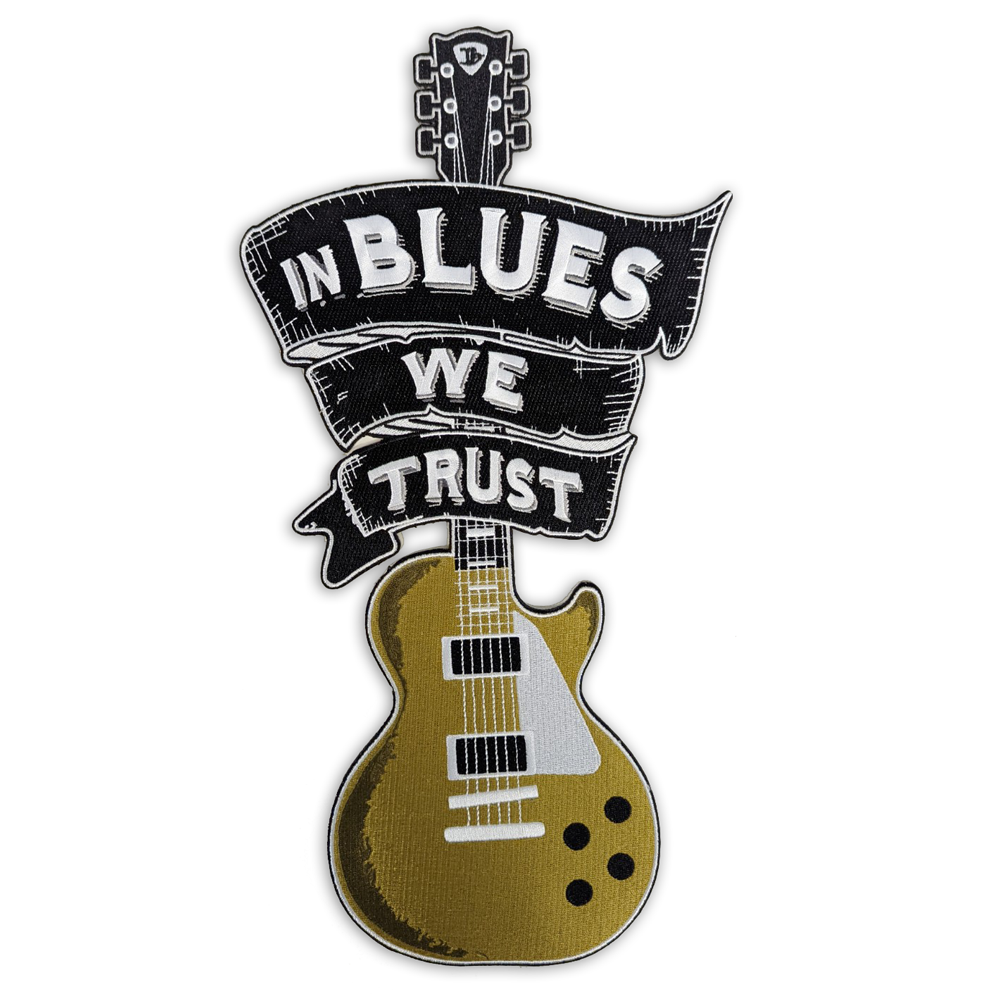 In Blues We Trust Goldtop 1 Piece Sew On Patch